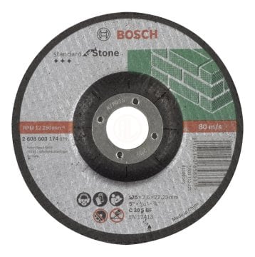 Bosch Kesme Diski Standard For Stone Bombeli 125x22,23x2,5 mm (C 30 S BF) - 2608603174