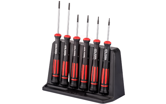 Ceta Form 6 Parça C-Tronıc Elektronikçi Tornavida Takımı Torx (Pls. Organizerli)