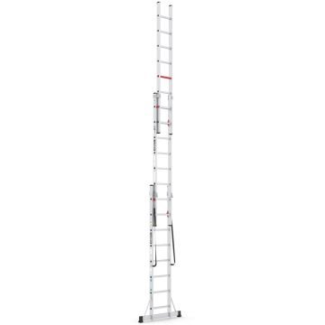 Çağsan Üç Parçalı Çok Amaçlı Alüminyum Merdiven 3x8 Basamaklı - TS175