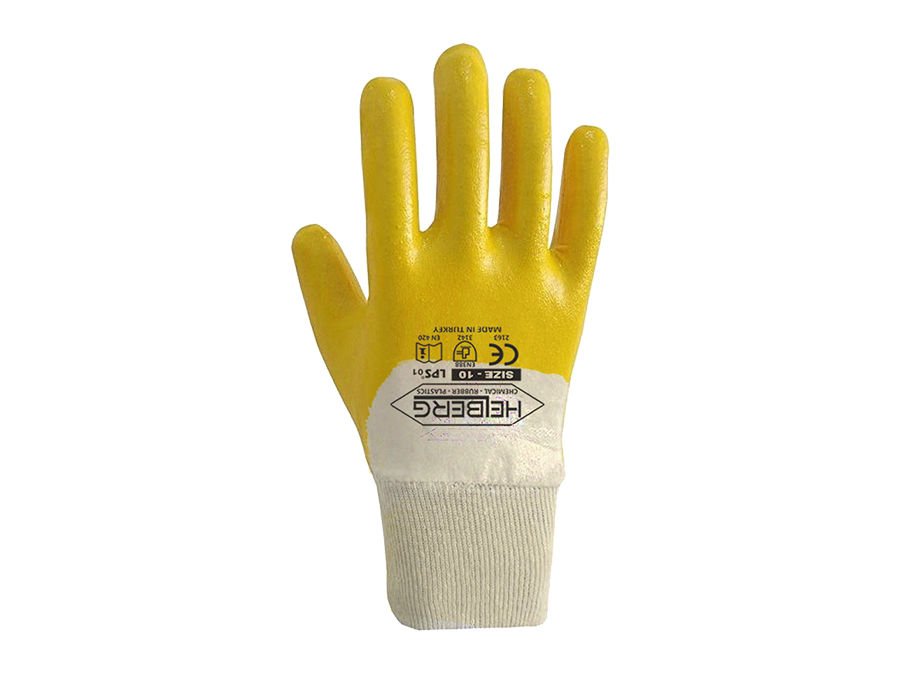 LPS Helberg Nitril Eldiven Pamuk No 10 Ce Li
