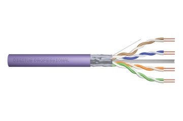 Assmann Digitus Category 6 (Cat. 6) F-Utp Data Kablosu Awg 23/1 Lszh (Low Smoke Zero Halogen) Mor Renk 305 Mtlik Rulolarda