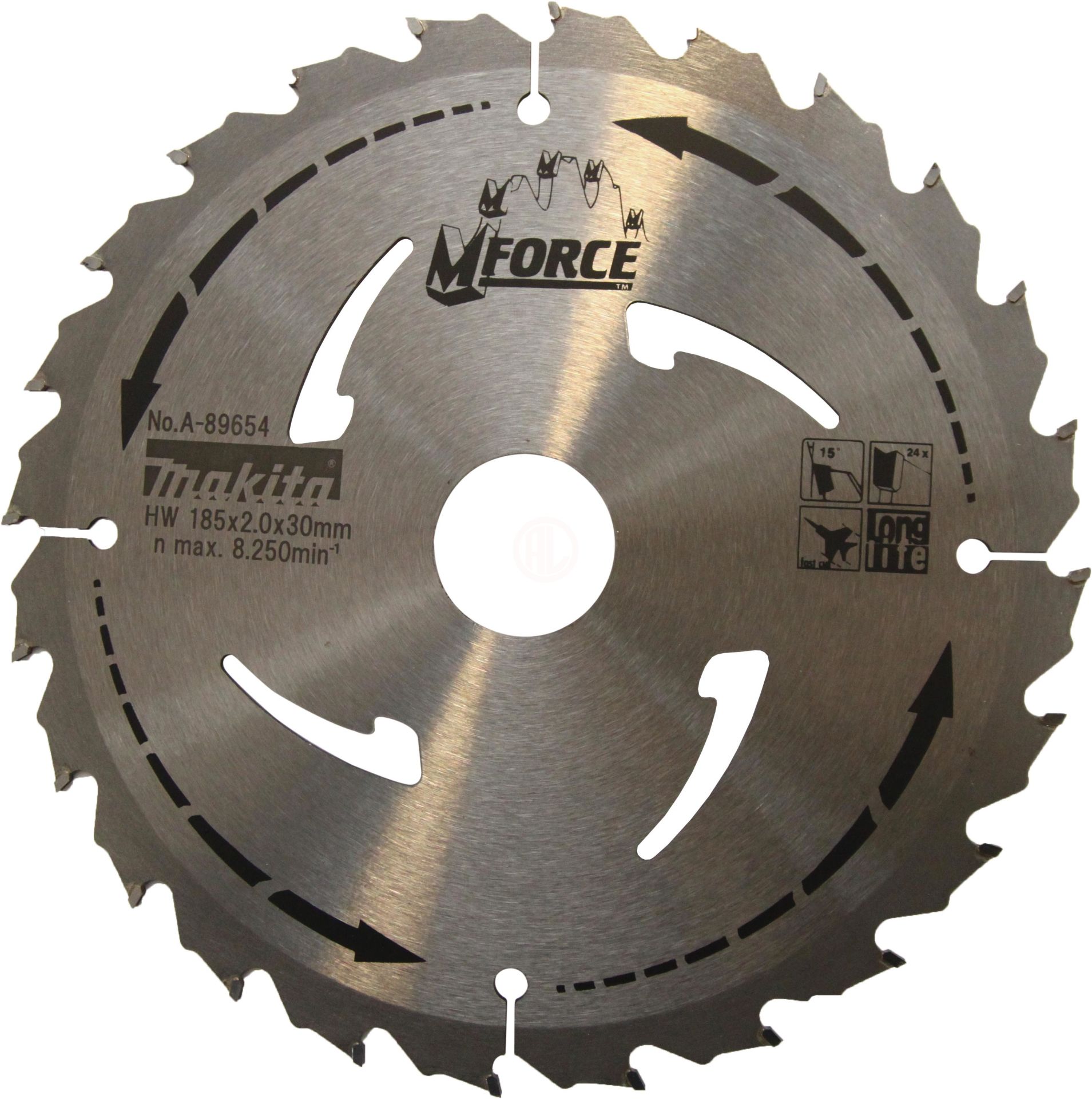 Makita Profesyonel Ahşap Daire Testere 185x20 mm 24 Diş (A-89654)