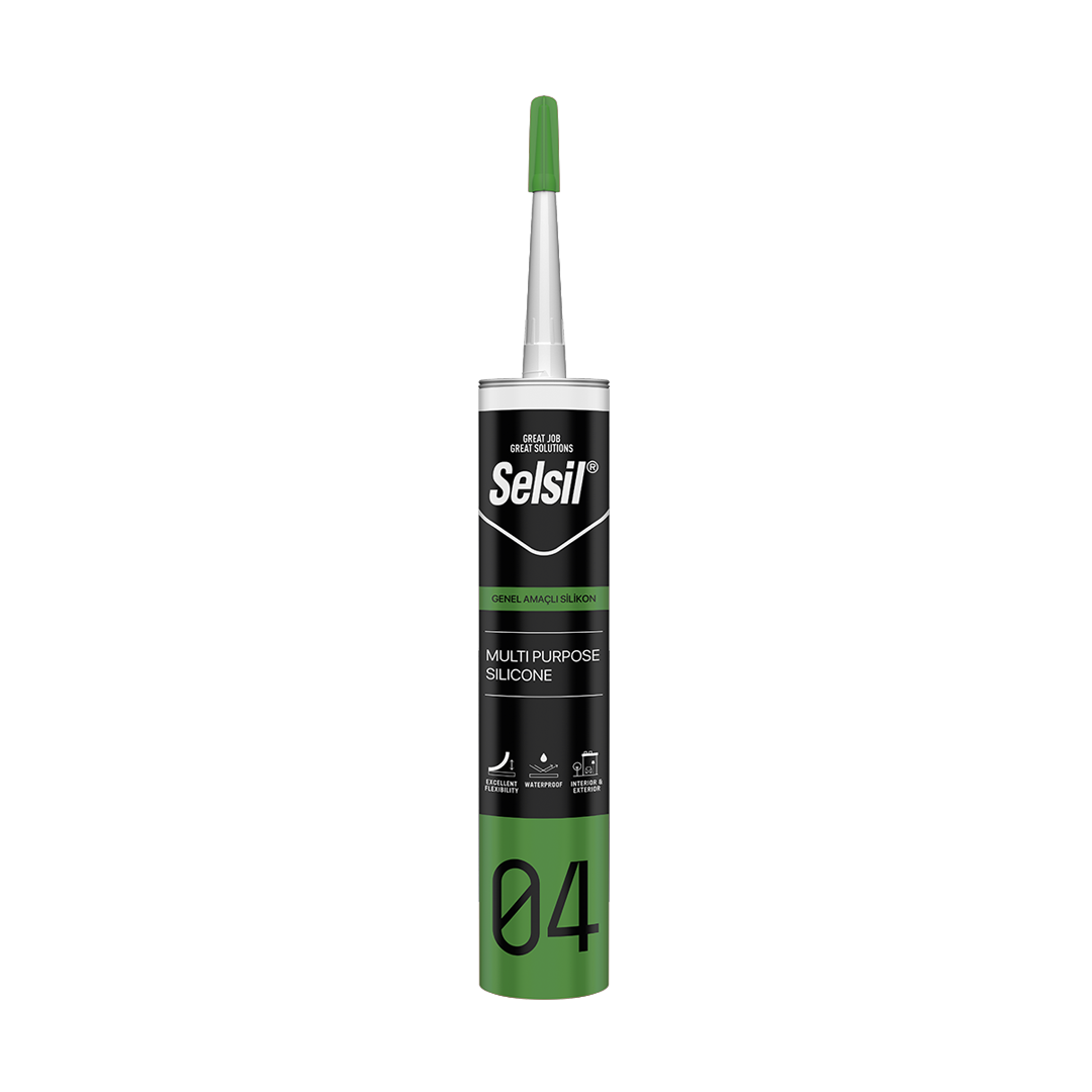 Selsil Genel Amaçlı Silikon 310 ml Alüminyum Gri (RAL9022)