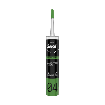 Selsil Genel Amaçlı Silikon 310 ml Alüminyum Gri (RAL9022)