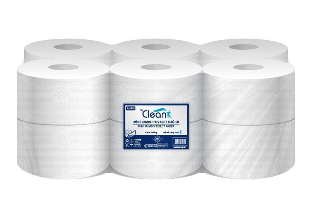 Rulopak By Clean Mini Jumbo Tuvalet Kağıdı 2 Katlı 12 Li Paket 3,5 Kg