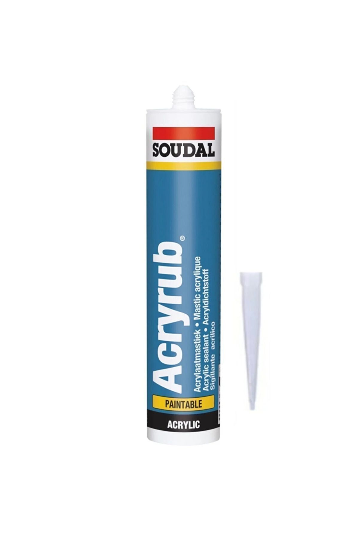 Soudal Silikonize Ve Akrilik Mastik Acryrub 500 Gr Kahverengi