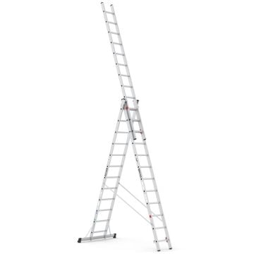 Çağsan Üç Parçalı Çok Amaçlı Alüminyum Merdiven 3x12 Basamaklı - TS205