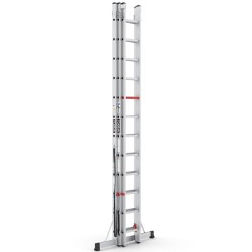 Çağsan Üç Parçalı Çok Amaçlı Alüminyum Merdiven 3x12 Basamaklı - TS205