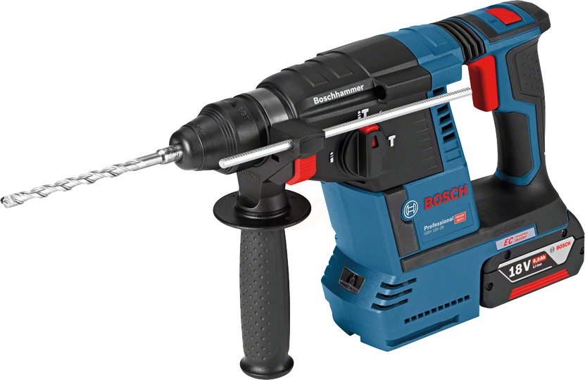 Bosch Akülü Kırıcı Delici Makine SDS Plus GBH 18V-26 (2 x 6,0 Ah Akü) - 0611909003