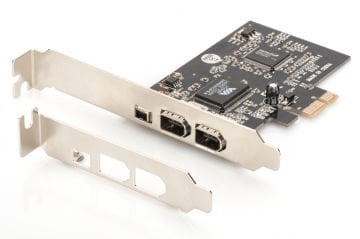 Assmann Digitus 3 Portlu (2 Harici, 1 Harici Port) Pcı Express Firewire 400 Kart, Ieee 1394A