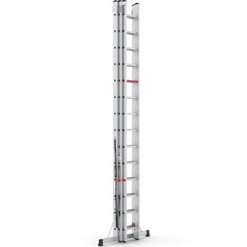 Çağsan Üç Parçalı Çok Amaçlı Alüminyum Merdiven 3x14 Basamaklı - TS220