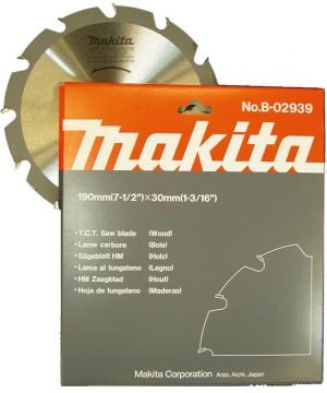 Makita Profesyonel Ahşap Daire Testere 190x30 mm 12 Diş (B-02939)
