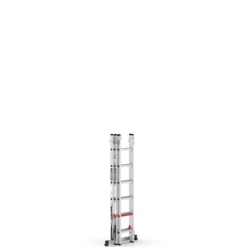 Çağsan Üç Parçalı Çok Amaçlı Alüminyum Merdiven 3x6 Basamaklı - TS6160