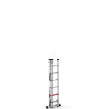 Çağsan Üç Parçalı Çok Amaçlı Alüminyum Merdiven 3x6 Basamaklı - TS6160