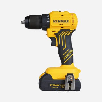 Rtrmax RTS5010 Akülü Matkap Kömürsüz 54Nm 2x2 Ah Akü S-Lion