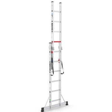 Çağsan İki Parçalı Çok Amaçlı Alüminyum Merdiven 2x6 Basamaklı - TSA4