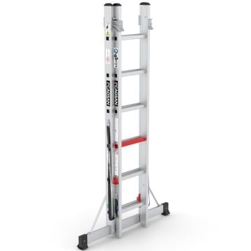 Çağsan İki Parçalı Çok Amaçlı Alüminyum Merdiven 2x6 Basamaklı - TSA4