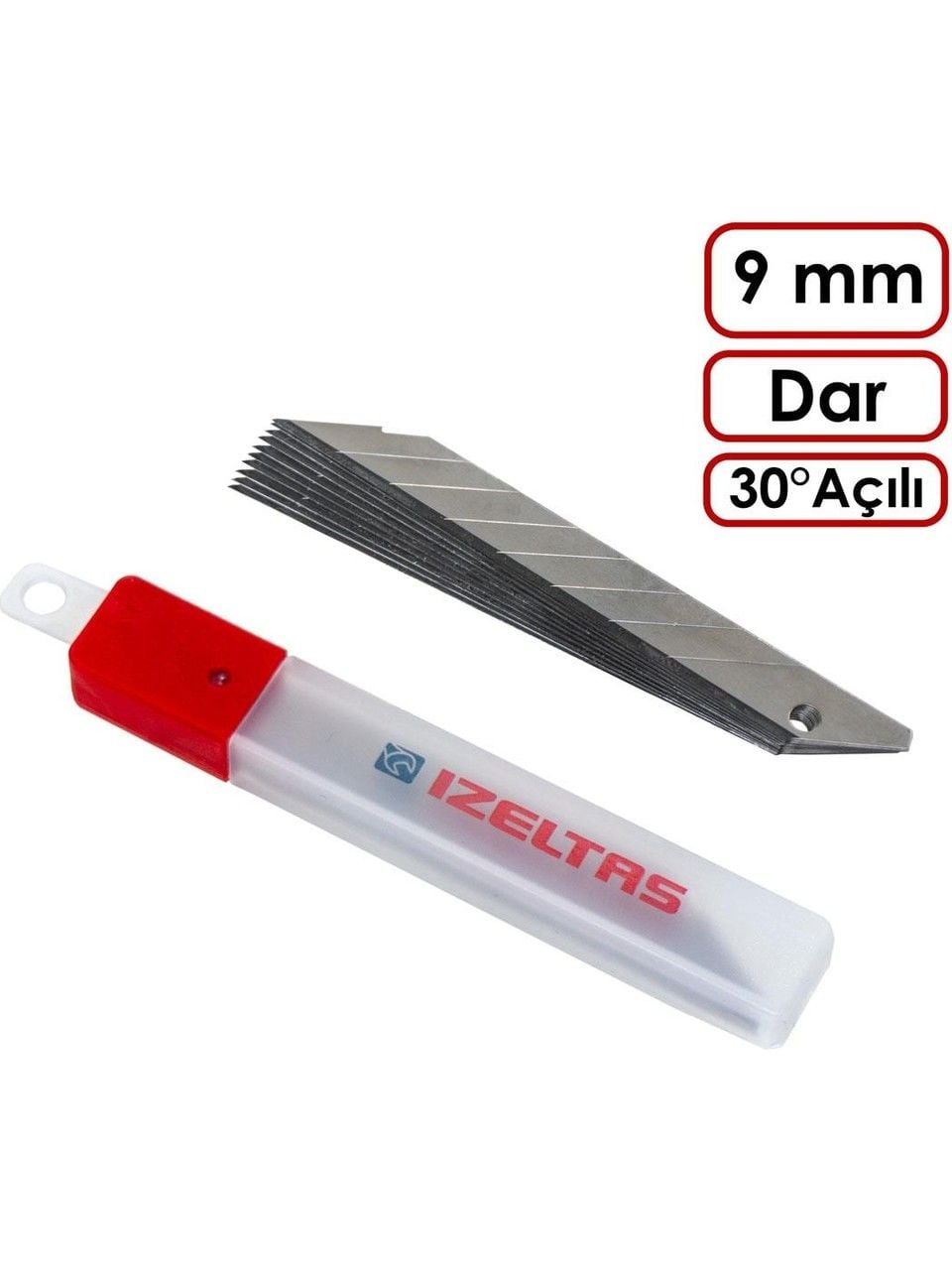 İzeltaş Pro Maket Bıçağı Yedek Bıçak 30° Açılı 9Mm