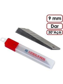 İzeltaş Pro Maket Bıçağı Yedek Bıçak 30° Açılı 9Mm