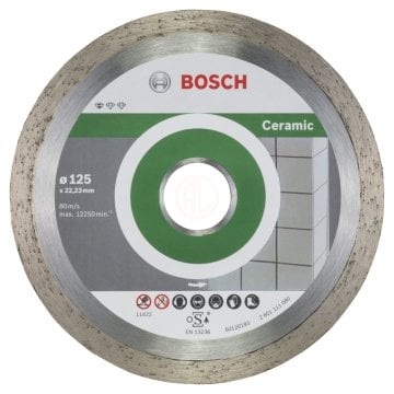 Bosch Elmas Kesme Diski Standard For Ceramic 125x22,23 mm (10 Adet) - 2608603232