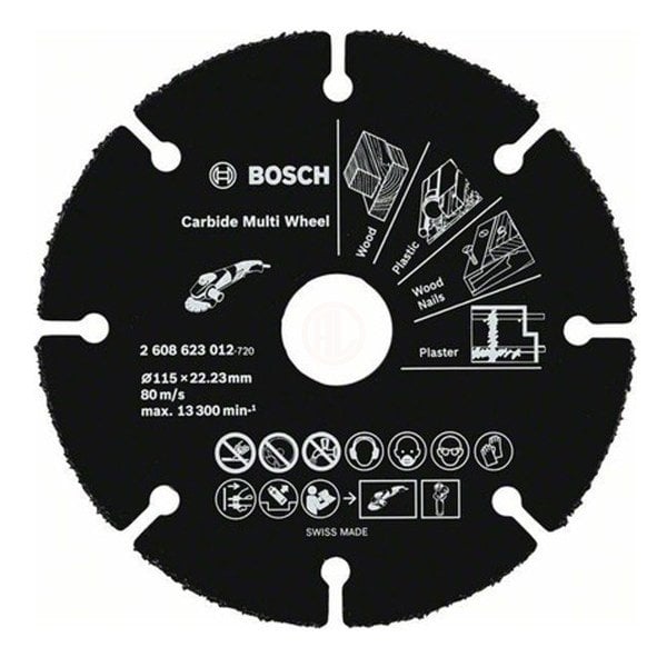 Bosch Çok Amaçlı Kesme Diski Carbide Multi Wheel 115x22,23 mm (10 Adet) - 06159975BU