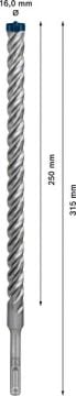 Bosch Kırıcı Delici Uç SDS-Plus-7X Expert 16x315 mm (1 Adet) - 2608900132