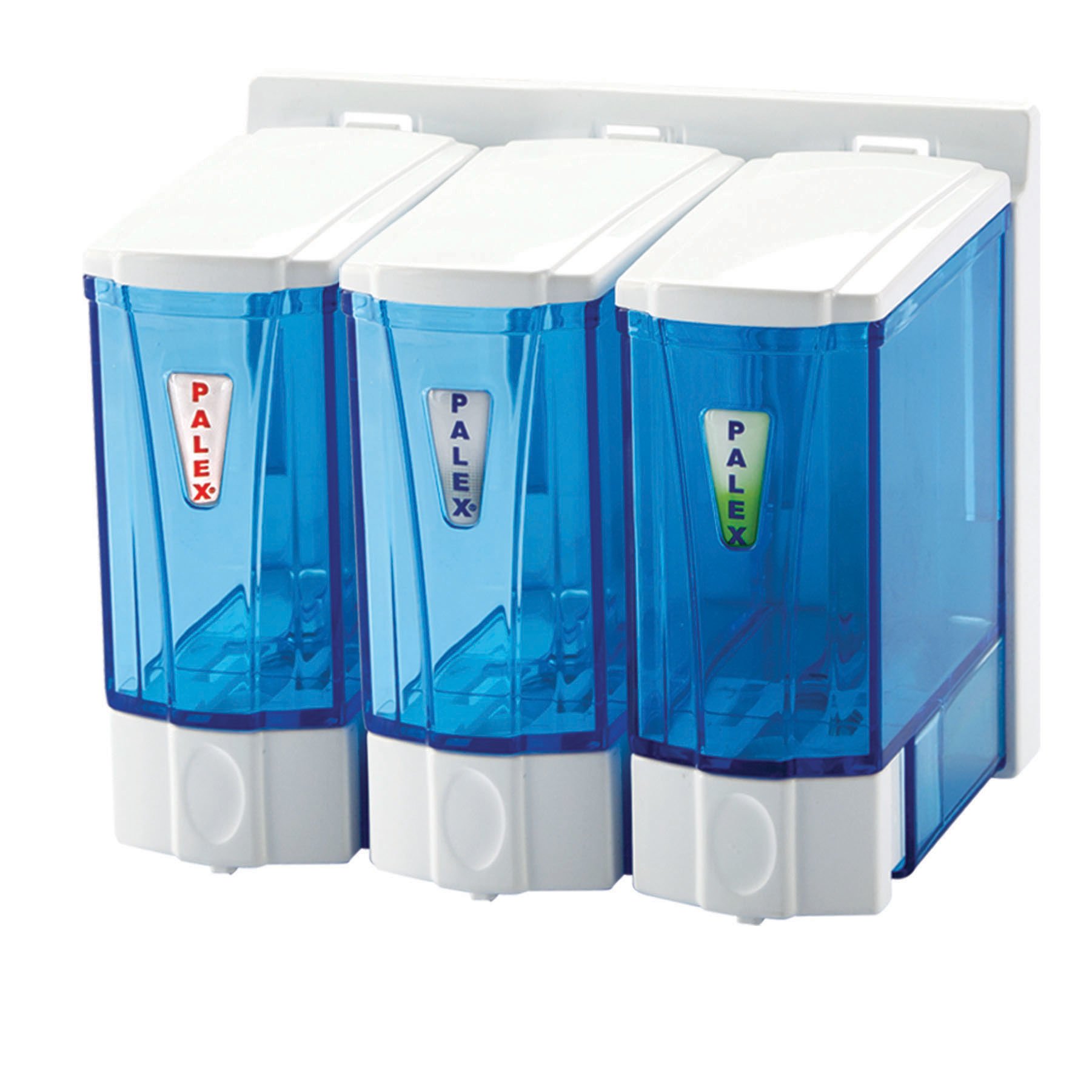 Palex Mini Sıvı Sabun Dispenseri Üçlü 250 CC Beyaz - 3566-0
