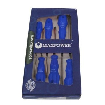 Maxpower MX136D 6 Parçalı Düz Tornavida Seti