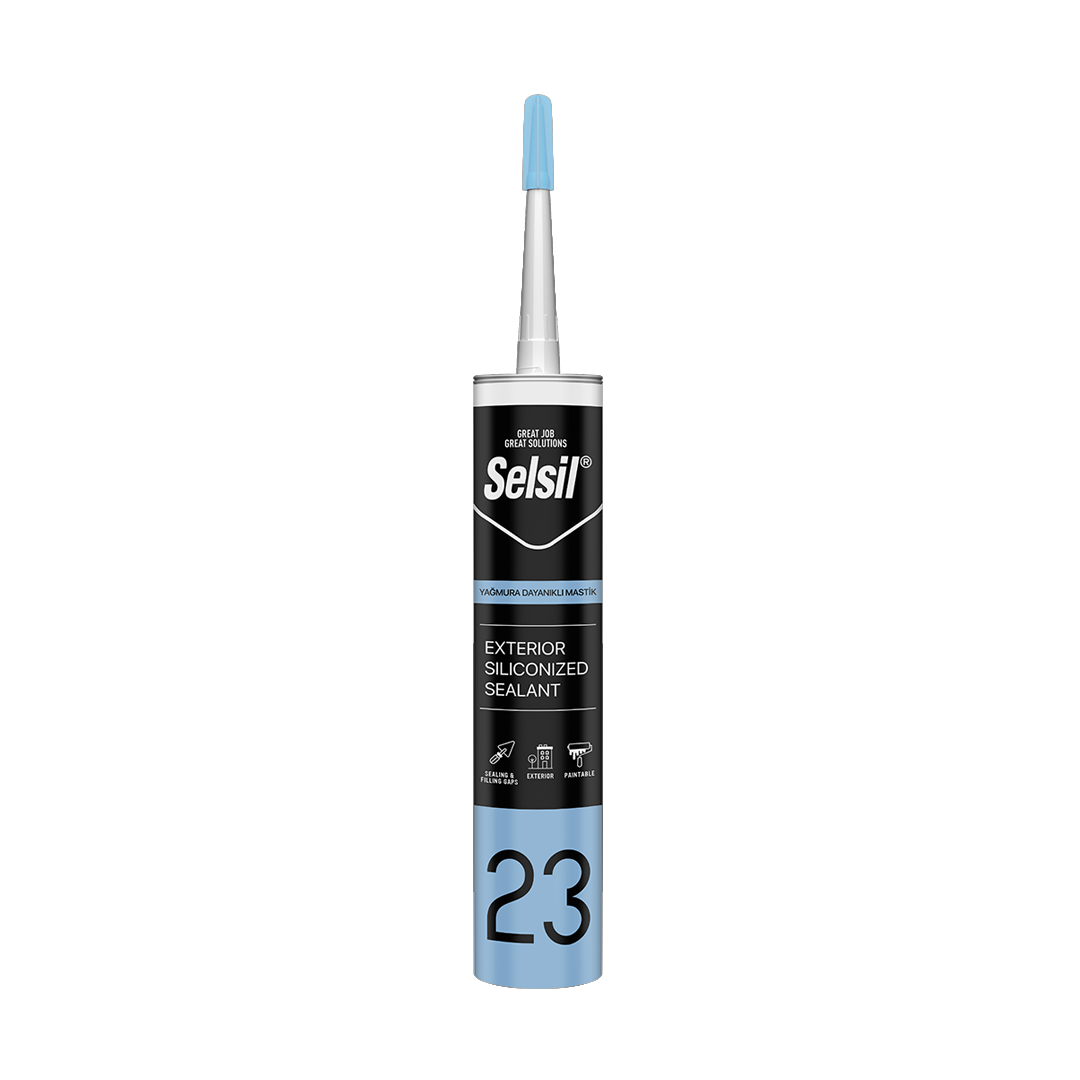 Selsil Yağmura Dayanıklı Akrilik Mastik 485 Gr Beyaz