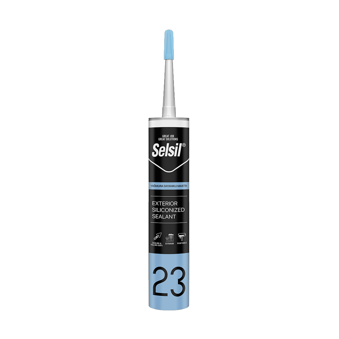 Selsil Yağmura Dayanıklı Akrilik Mastik 485 Gr Beyaz