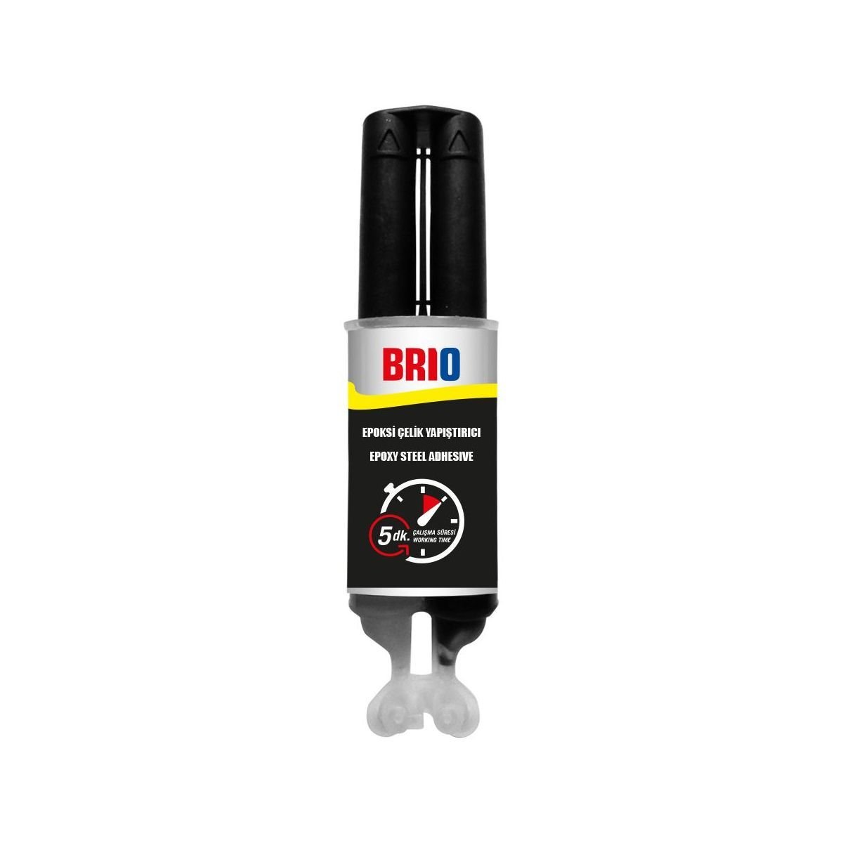 Brio Epoksi Çelik Yapıştırıcı 30 Gr Siyah