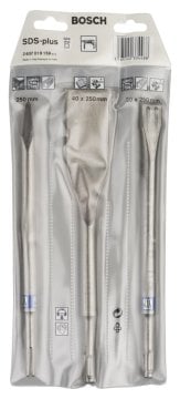 Bosch SDS Plus LongLife Keski Seti (3 Parça Sivri/Yassı/Fayans) - 2607019159