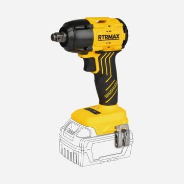Rtrmax RTS5030B Akülü Somun Sıkma Kömürsüz 1/2 350Nm x Aküsüz x S-Lion