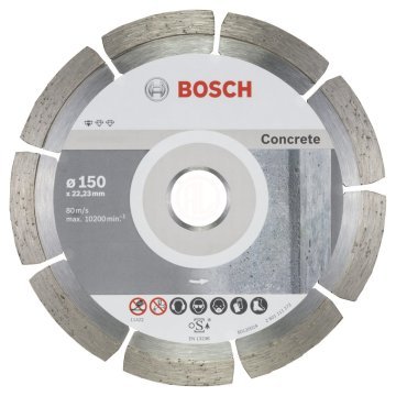 Bosch Elmas Kesme Diski Standard For Concrete 150x22,23 mm (10 Adet) - 2608603241