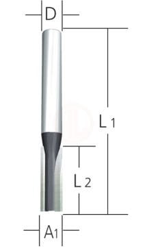 Makita Freze Ucu Düz Kanal Bıçağı 12x12x60 mm (D-07892)