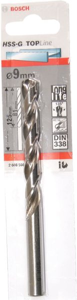 Bosch Hss-G Metal Matkap Ucu (Dın 338) 9X125 Mm - 2608596498
