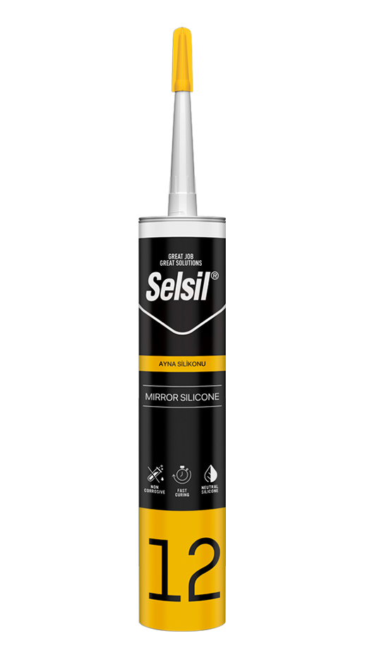 Selsil Ayna Silikonu 280 ml Şeffaf