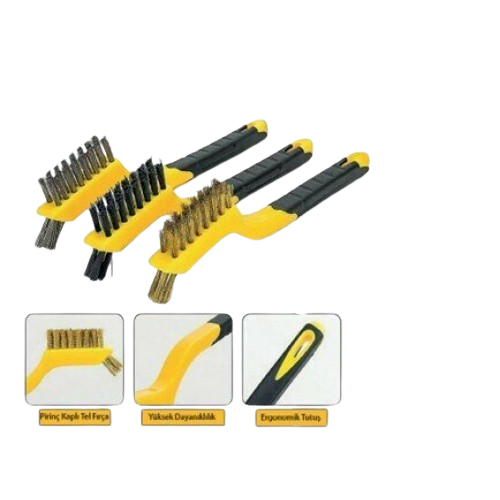 Saplı Tel Fırça 3 Lü Set -DMX4681