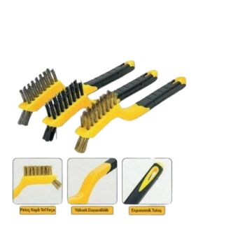 Saplı Tel Fırça 3 Lü Set -DMX4681
