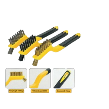 Saplı Tel Fırça 3 Lü Set -DMX4681