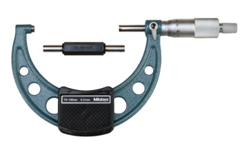 Mitutoyo 103-140-10 Mekanik Dış Çap Mikrometresi 75-100 mm / 0,01 mm