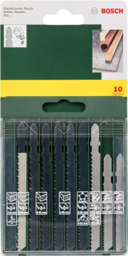 Bosch Dekupaj Testere Bıçağı Set (10 Parça) - 2607019461