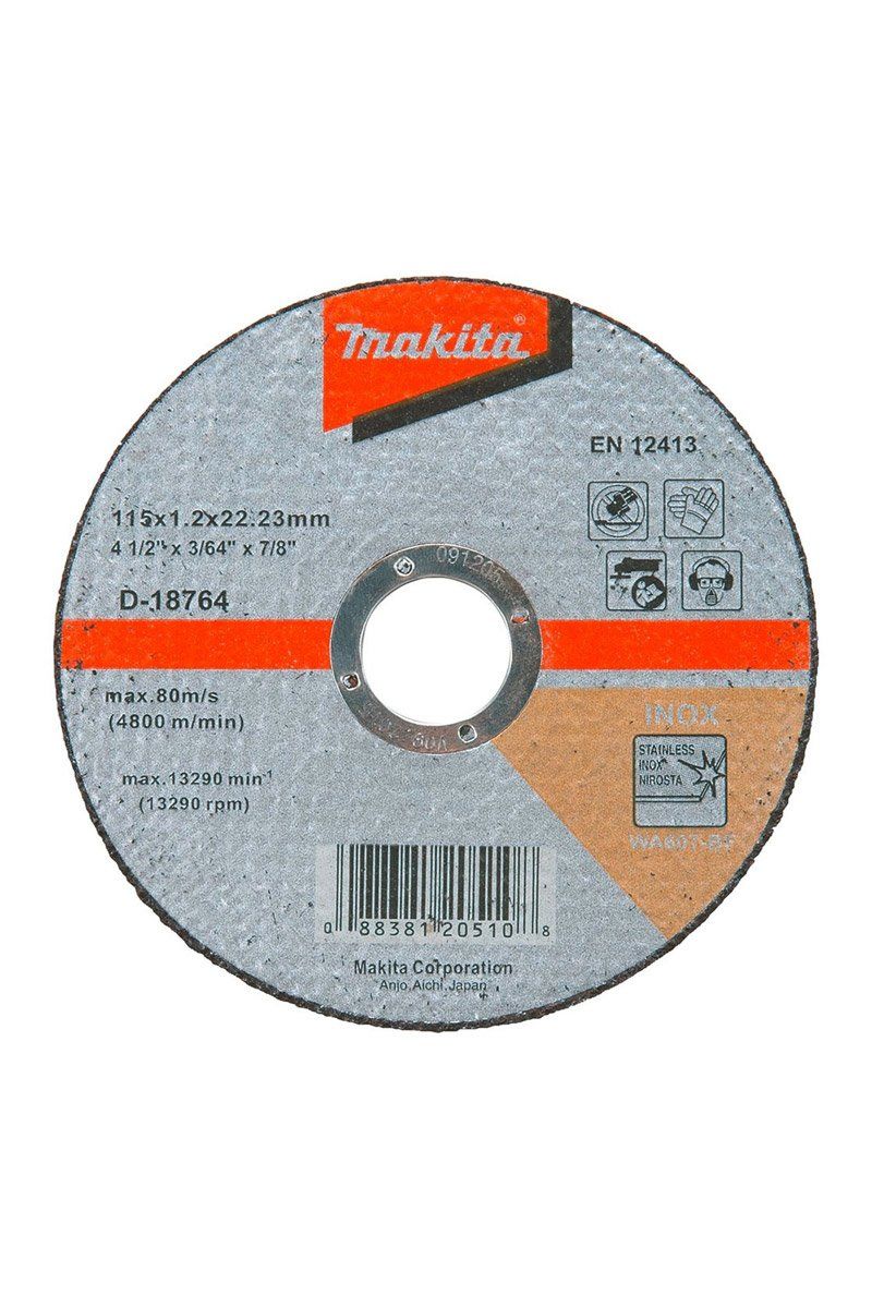 Makita İnox Kesme Taşı-Düz 115X1.2 Mm - MAAD-18764