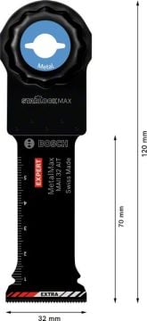 Bosch Starlock Aksesuarı / Expert StarlockMax Testere MeMax MAIZ32AT (10 Adet) - 2608900023