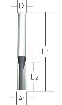 Makita Freze Ucu Düz Kanal Bıçağı 6x6x50 mm (D-09167)