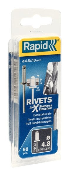 Rapid Perçin Paslanmaz 4,8x10 mm (1 Paket/50 Adet) - 5000396