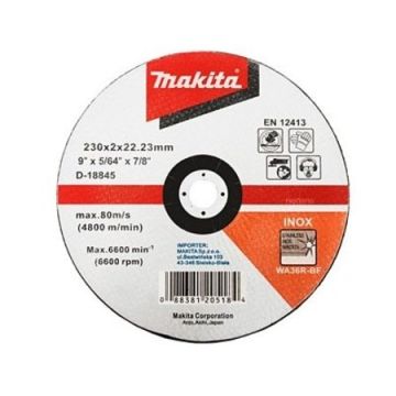 Makita İnox Kesme Taşı-Bombeli 230X2 Mm - MAAD-18845