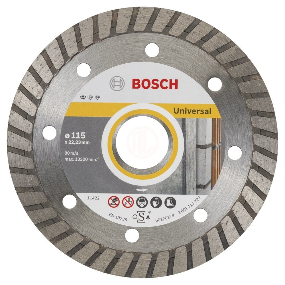 Bosch Elmas Kesme Diski Standard For Universal Turbo 115x22,23 mm (10 Adet) - 2608603249