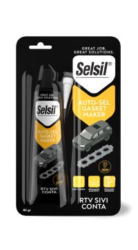 Selsil Auto-Sel RTV Sıvı Conta 85 Gr Tüp Siyah