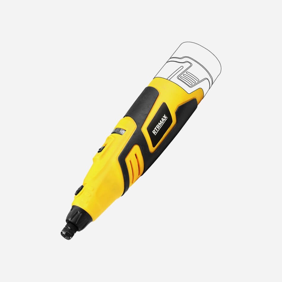 Rtrmax RTX1234B Akülü Mini Kalıpçı Taşlama 12V (Akü ve Şarj Cihazı Dahil değildir.)